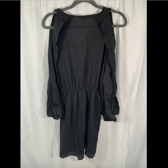 NWT! Kobi Halperin Black Long‎ Sleeve Cold Shoulder Dress [ SZ Small ] - Picture 6 of 8